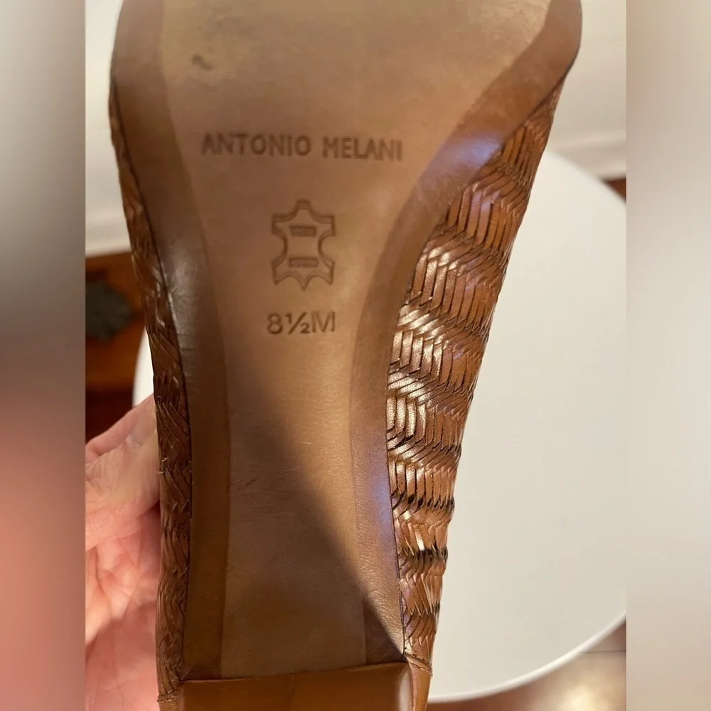 Antonio Brown Leather Heels Size 8.5
